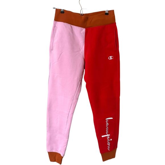 CHAMPION Reverse Weave Colorblock Jogger Sweatpants Medium - Picture 2 of 6